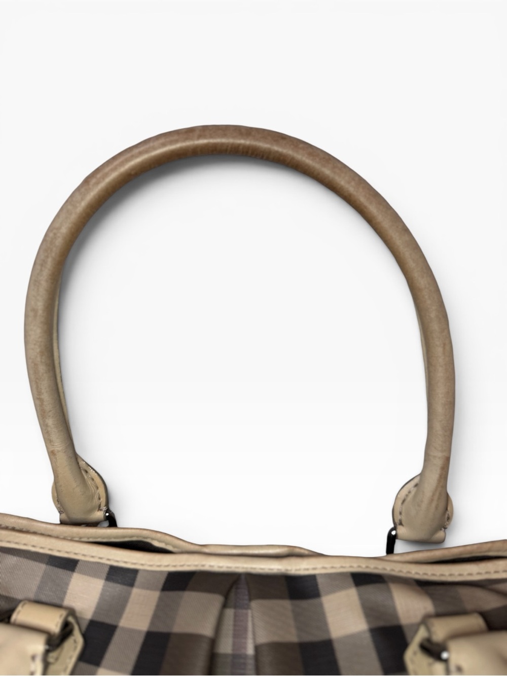 Burberry Smoked Check Coated Northfield Leather Shoulder Bag - Picture 4 of 8